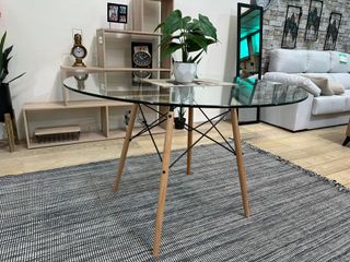 Mesa circular de cristal NUEVA