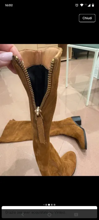 Stivali alti marroni