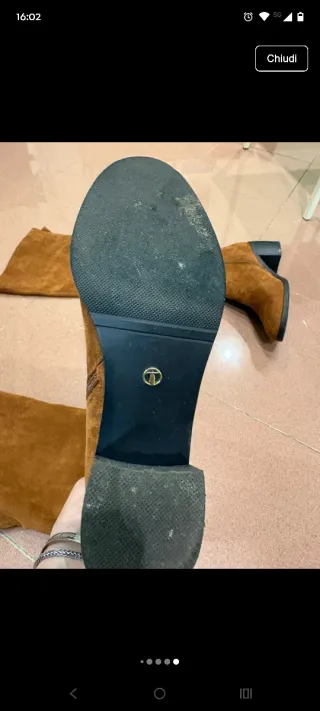 Stivali alti marroni