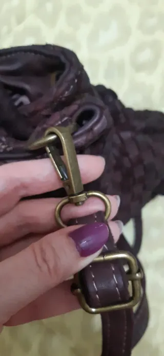 Borsa pelle intrecciata Made in Italy