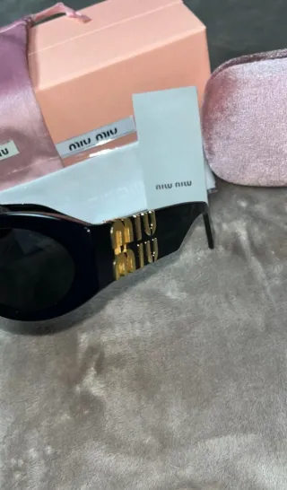 Occhiali Ovali Neri e Oro - Full Set-Nuovo