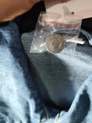 Chaqueta vaquera mujer con perlas