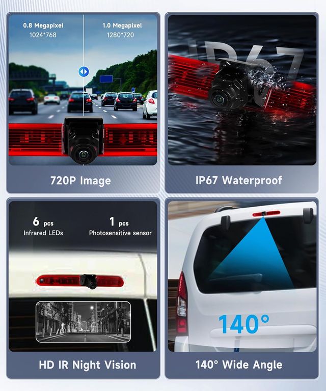 Cámara de Visión Trasera para Peugeot Partner