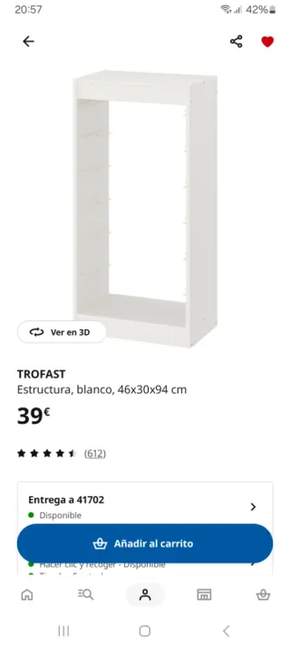 Mueble Almacenaje Ikea Trofast Blanco