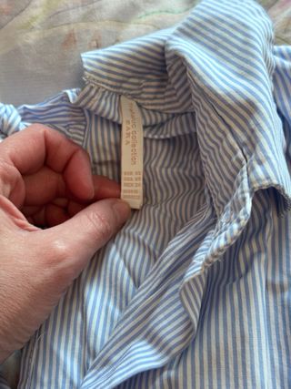 Blusa lazo rayas zara