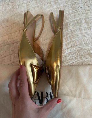 Bailarinas Zara doradas