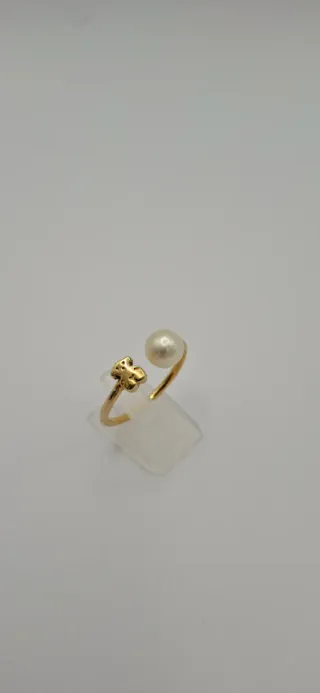 Anillo Tous Oro 18K con Perla