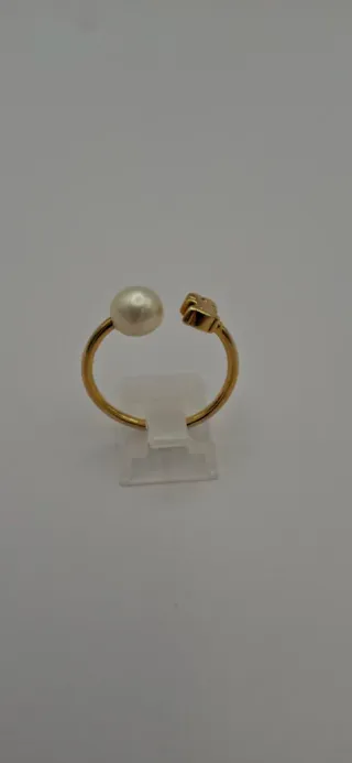 Anillo Tous Oro 18K con Perla