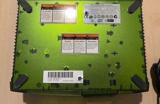 Consola Xbox Verde Transparente + 2 Mandos