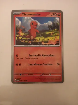 Carta Pokémon Charmander Básico 70 HP