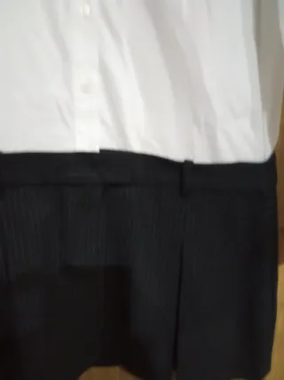 Vestido blanco y negro talla S