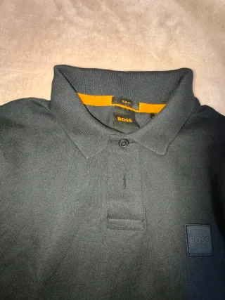 Polo BOSS manga larga azul nuevo