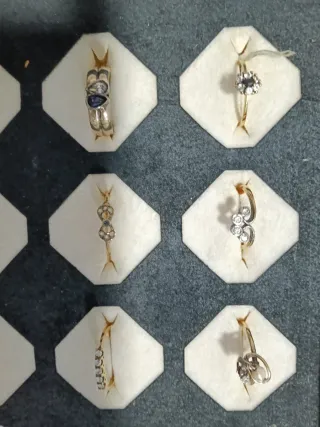 Bandejas Anillos Plata Oro