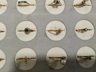 Bandejas Anillos Plata Oro
