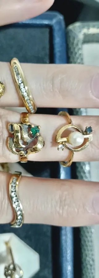 Bandejas Anillos Plata Oro
