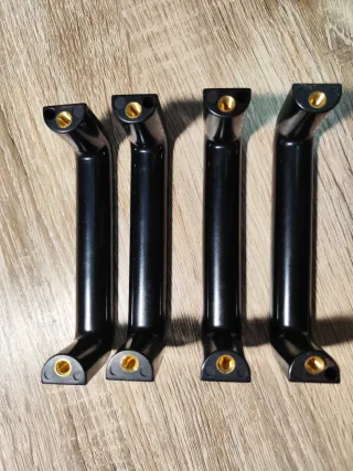 Set de 4 Maneta negra para armario/cajón