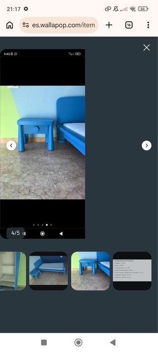 Habitación infantil azul