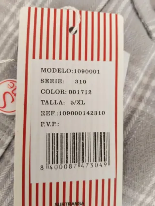 Camisa S.one cuadros Talla 5XL SIN ESTRENAR