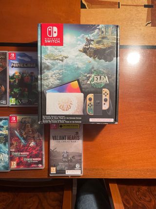 Nintendo Switch edición Zelda Oled+ Lote 10 Juegos