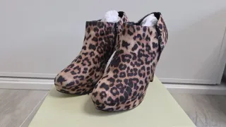 Botines de plataforma leopardo