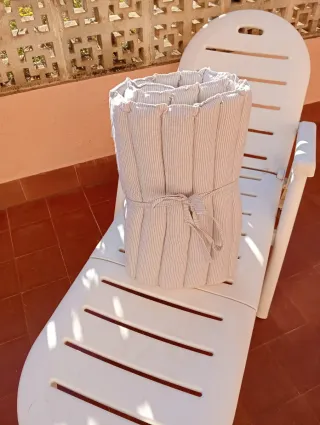 Tumbonas plegables + Colchones, 2 unid.