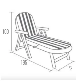 Tumbonas plegables + Colchones, 2 unid.