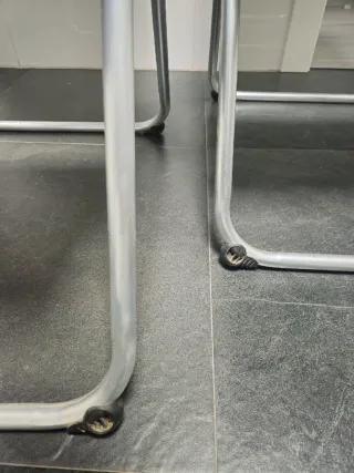 Sillas plegables camping playa gris/blanco