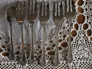 Set da dolce vintage acciaio inox