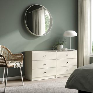 Cómoda GURSKEN IKEA beige.  1 mueblesde 3 cajones