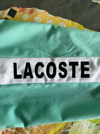 Cortavientos Lacoste Negro y Verde