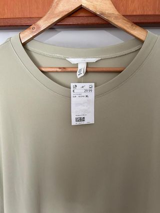Vestido H&M verde oliva talla XL