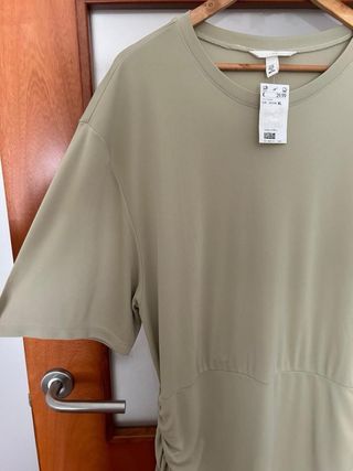 Vestido H&M verde oliva talla XL