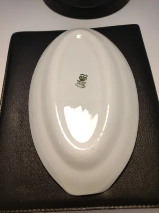 Bandeja Vintage Porcelana Oro