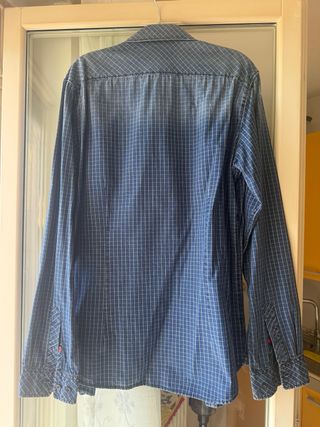 Camicia Tony Backer a quadri blu