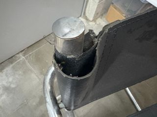 Sillas Retro Cuero y Metal