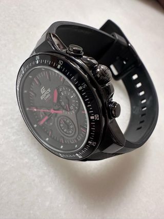 Reloj Casio Edifice WR 100M Negro/Rojo