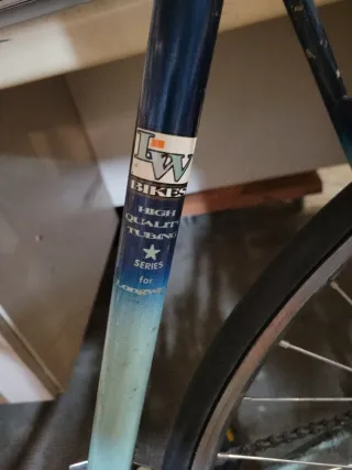 Bicicleta de carretera azul