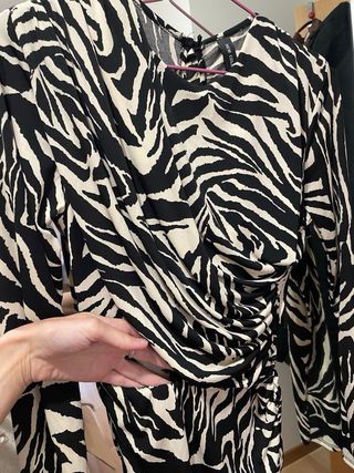 Vestido fiesta cebra