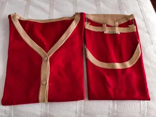 Conjunto  Jersey y Chaqueta Rojo