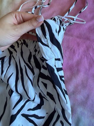 Vestido Bershka cebra XS