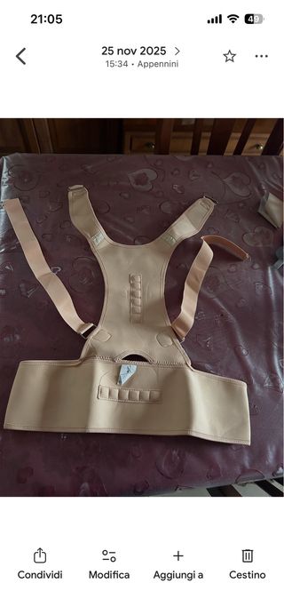 Fascia Correttiva Postura Schiena Magnetica