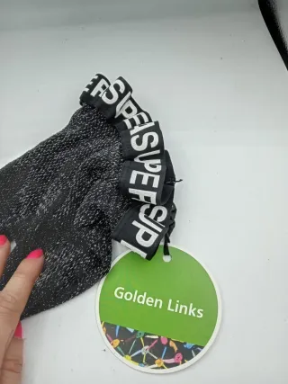 Collant Superga rete neri lame' S/M