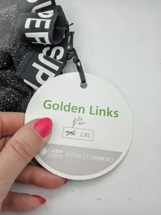 Collant Superga rete neri lame' S/M