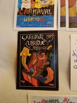 Pegatinas Carnaval Ubrique Años 80-90