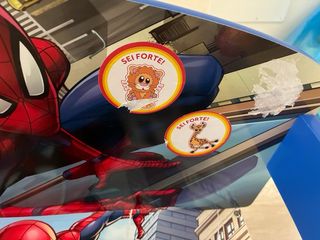 Panchina-scrivania Spiderman per bambini