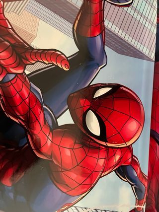 Panchina-scrivania Spiderman per bambini