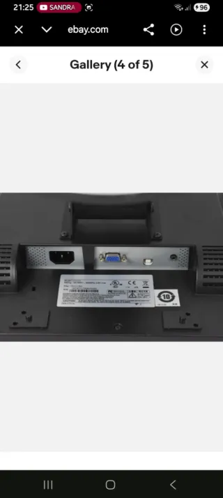 Monitor TPV Bematech MT5XXX Táctil Negro