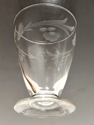 Lote de 6 Copos em Vidro Trabalhado (Vintage)