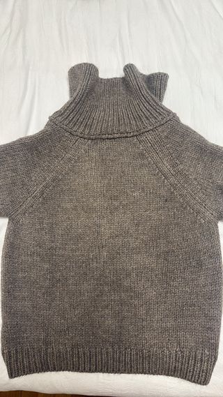Top punto Zara Talla Única Marrón