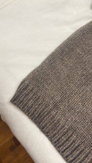 Top punto Zara Talla Única Marrón
